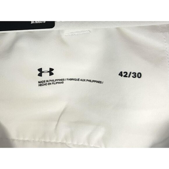 Under Armour Showdown Golf Pants Mens 42x30 White Straight Performance 1309545 - Picture 11 of 16